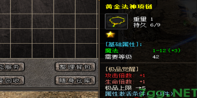 传奇私服回忆录：首次爆出+1黄金法神项链的狂喜瞬间